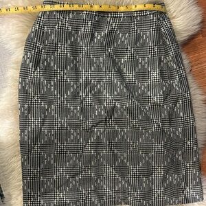 Escada black and white pencil skirt.